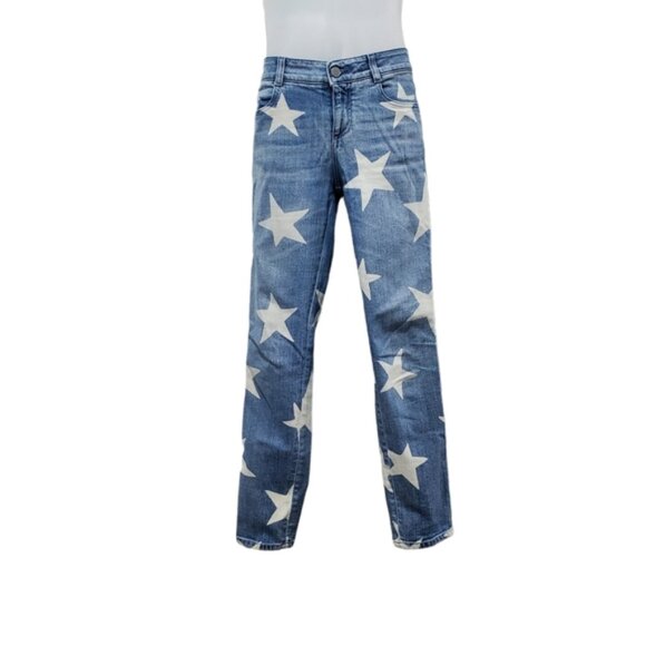 Stella McCartney Classic Blue Jeans with Stars sz 28 - Picture 2 of 13